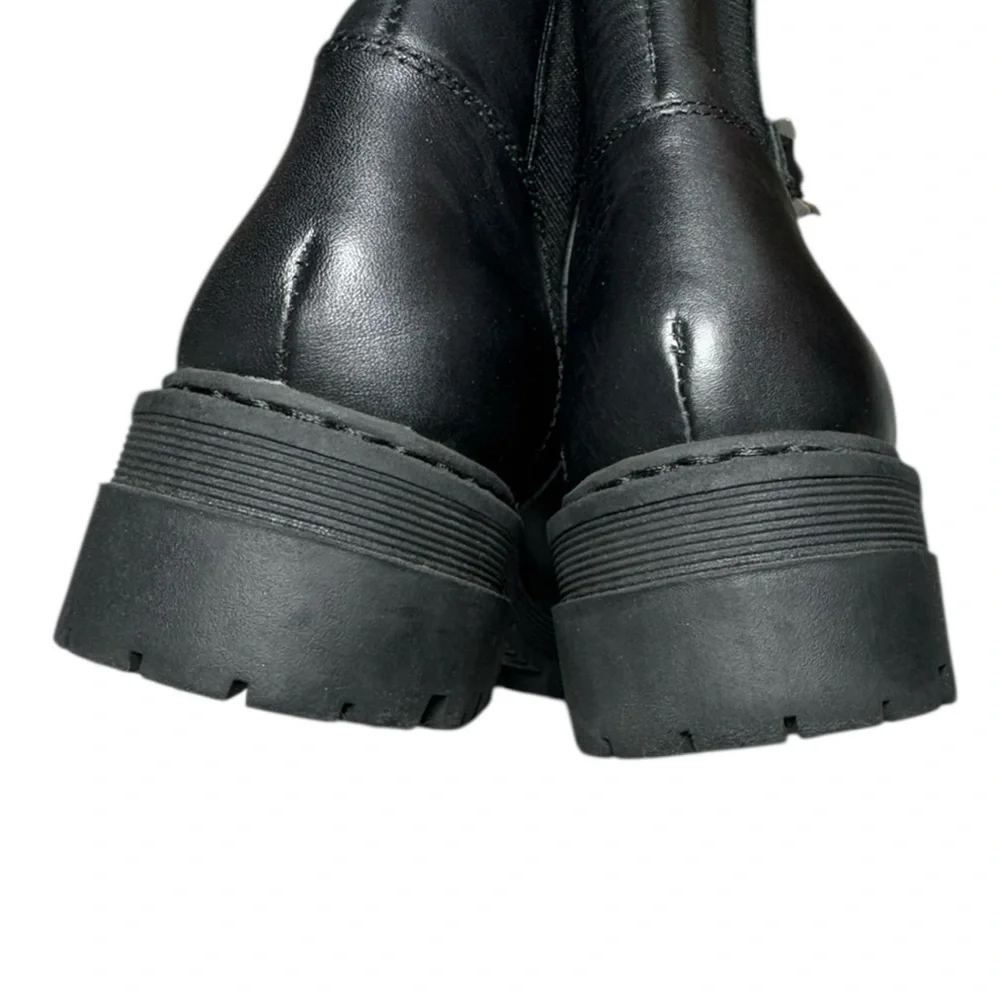 Marc Fisher Ltd Parrie Black Leather Booties Size 5.5